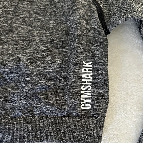 Gymshark Compression Charcoal Long Sleeve Crop Top - Picture 3 of 8